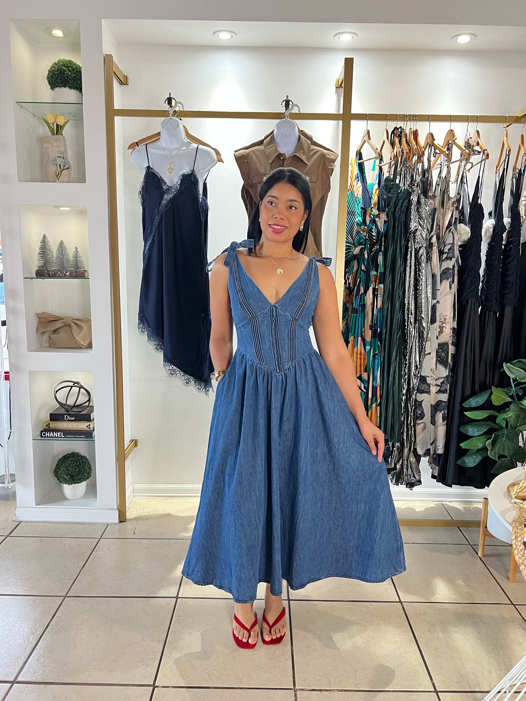 Blue Ballet Denim Dress