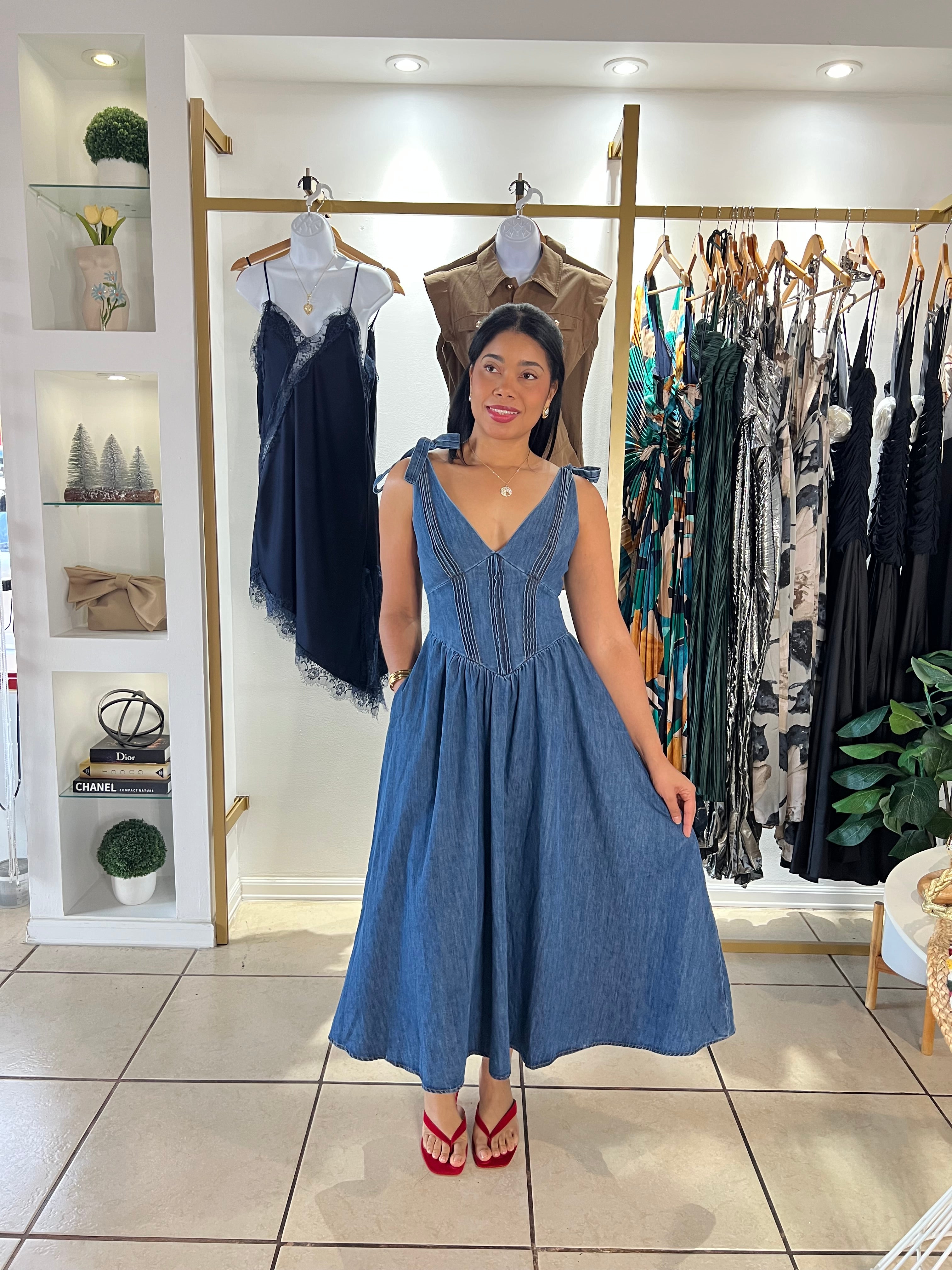 Blue Ballet Denim Dress