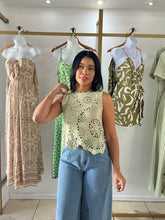 Load image into Gallery viewer, Sage Crochet Top
