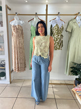 Load image into Gallery viewer, Sage Crochet Top
