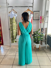 Load image into Gallery viewer, Mint pleated jumpsuit
