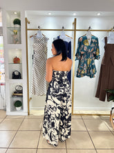 Load image into Gallery viewer, Ivory Black Tube Jumpsuit
