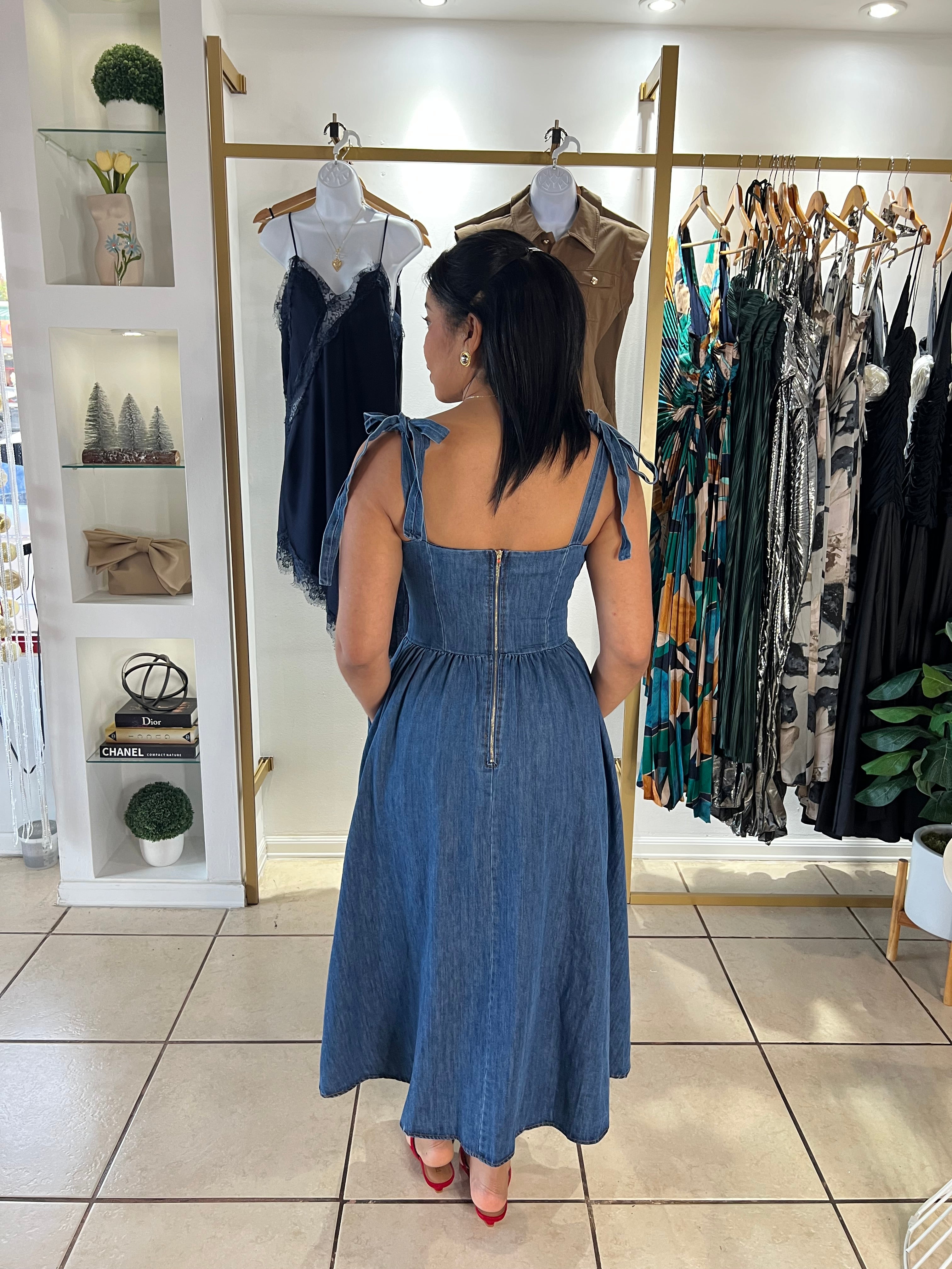 Blue Ballet Denim Dress