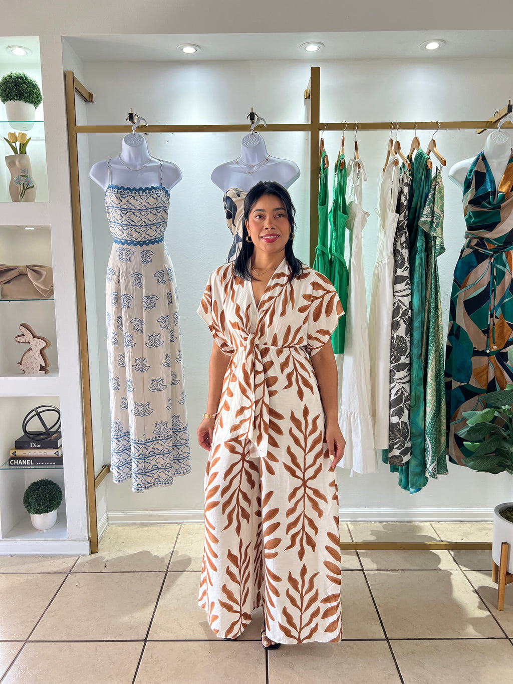 Ana Ivory LT Brown Jumpsuit