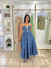 Load image into Gallery viewer, Iconic Denim Maxi Dress
