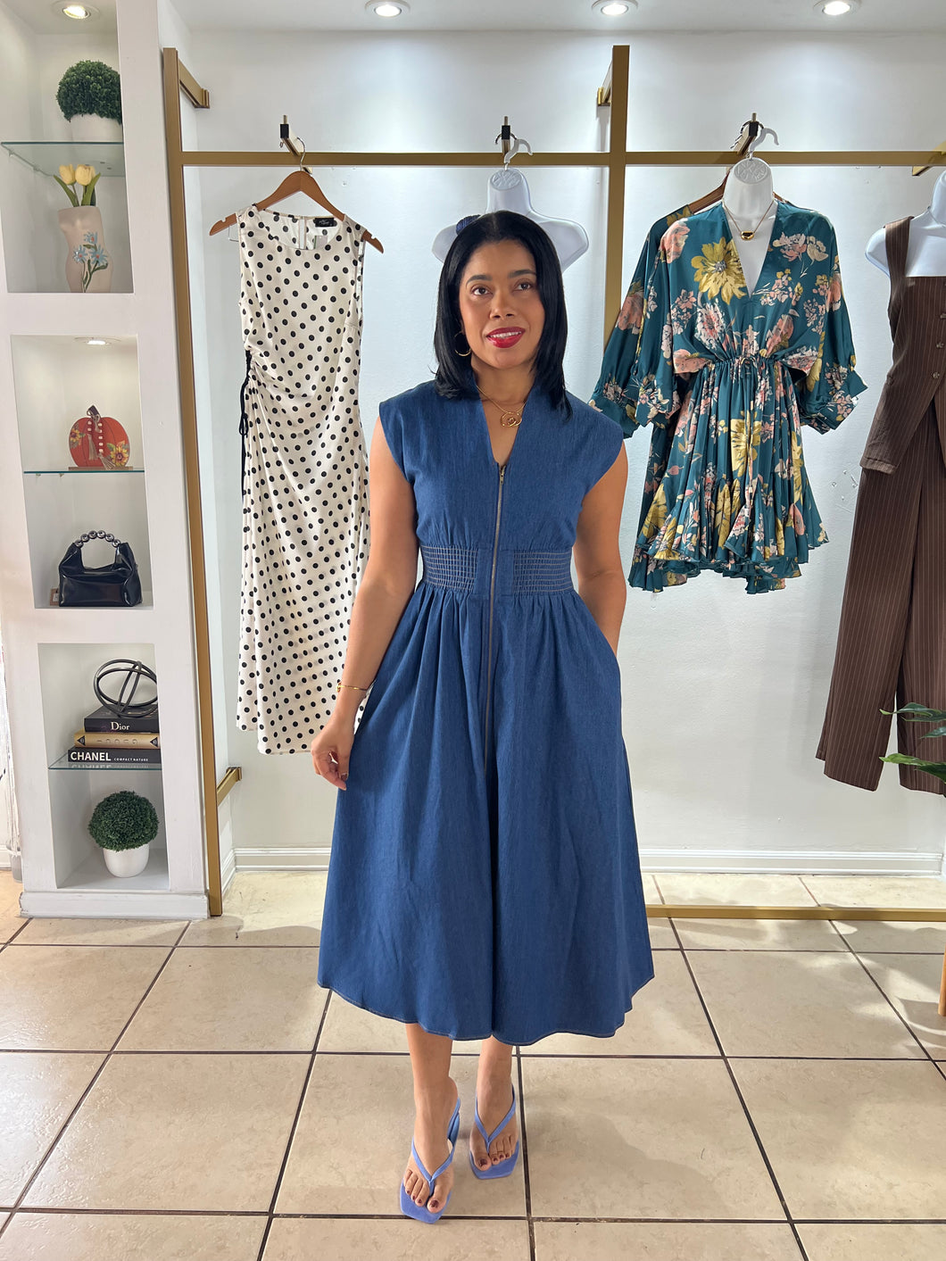 Denim Blue Andrea Dress