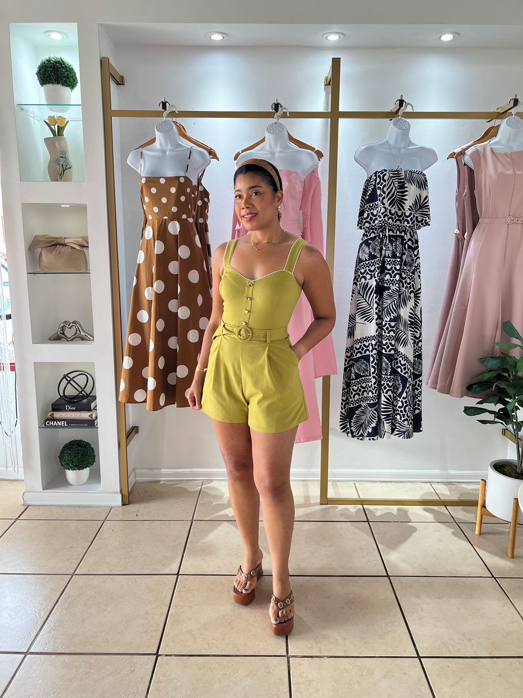 Apple Green Romper