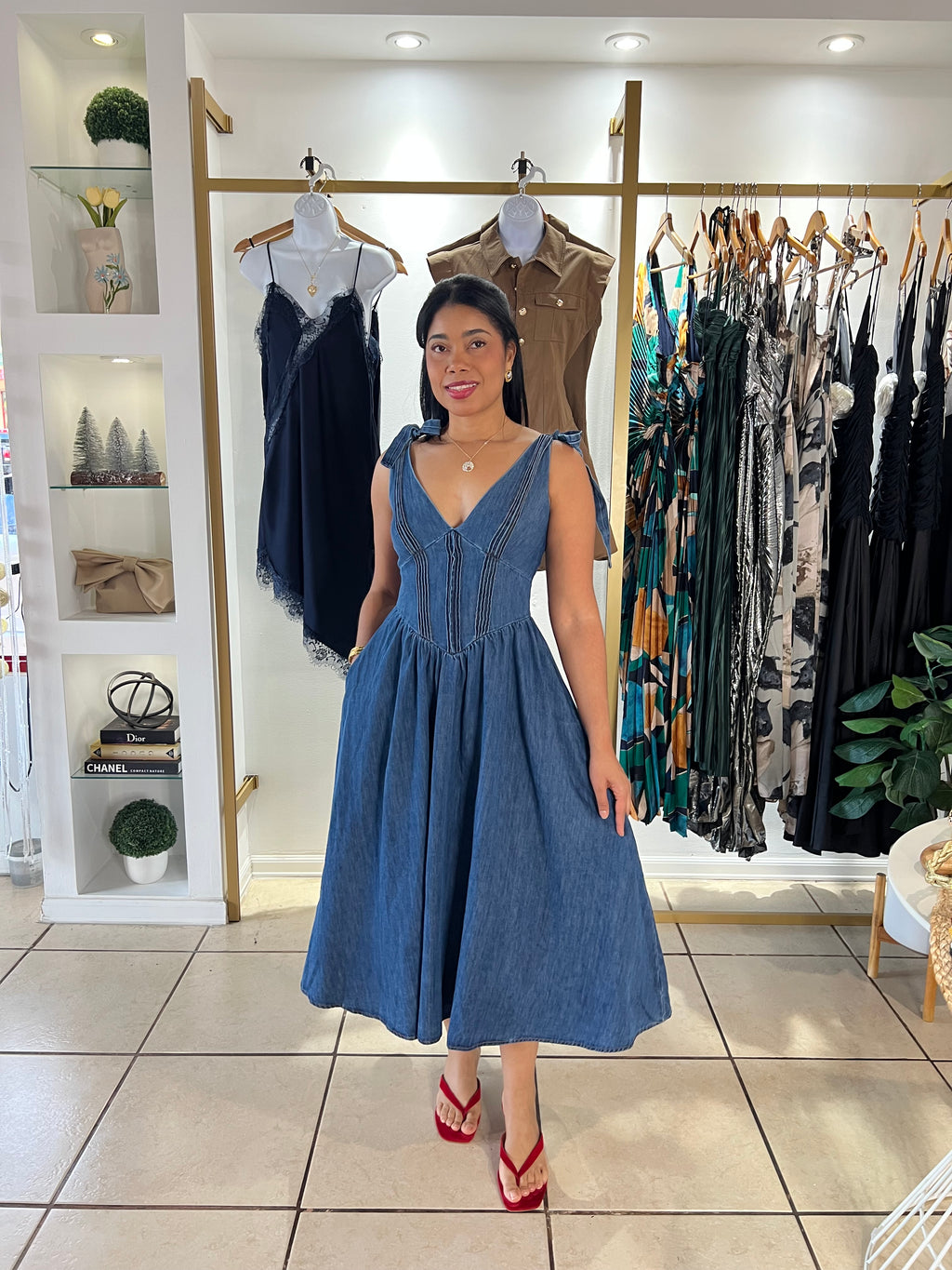 Blue Ballet Denim Dress