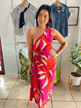 Load image into Gallery viewer, Fuchsia Cosmo midi dress
