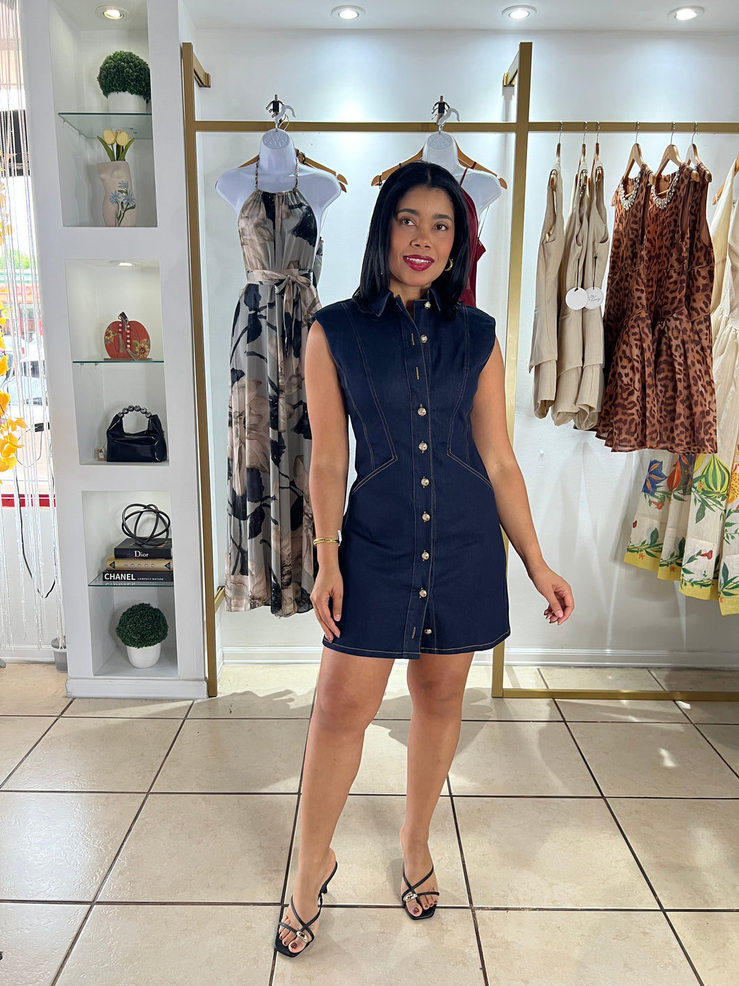 Dark Denim Mini Dress