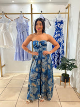 Load image into Gallery viewer, Blue multi jumpsuit
