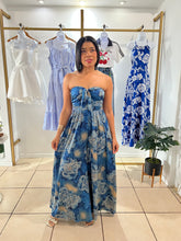 Load image into Gallery viewer, Blue multi jumpsuit
