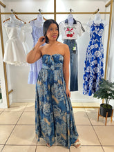 Load image into Gallery viewer, Blue multi jumpsuit
