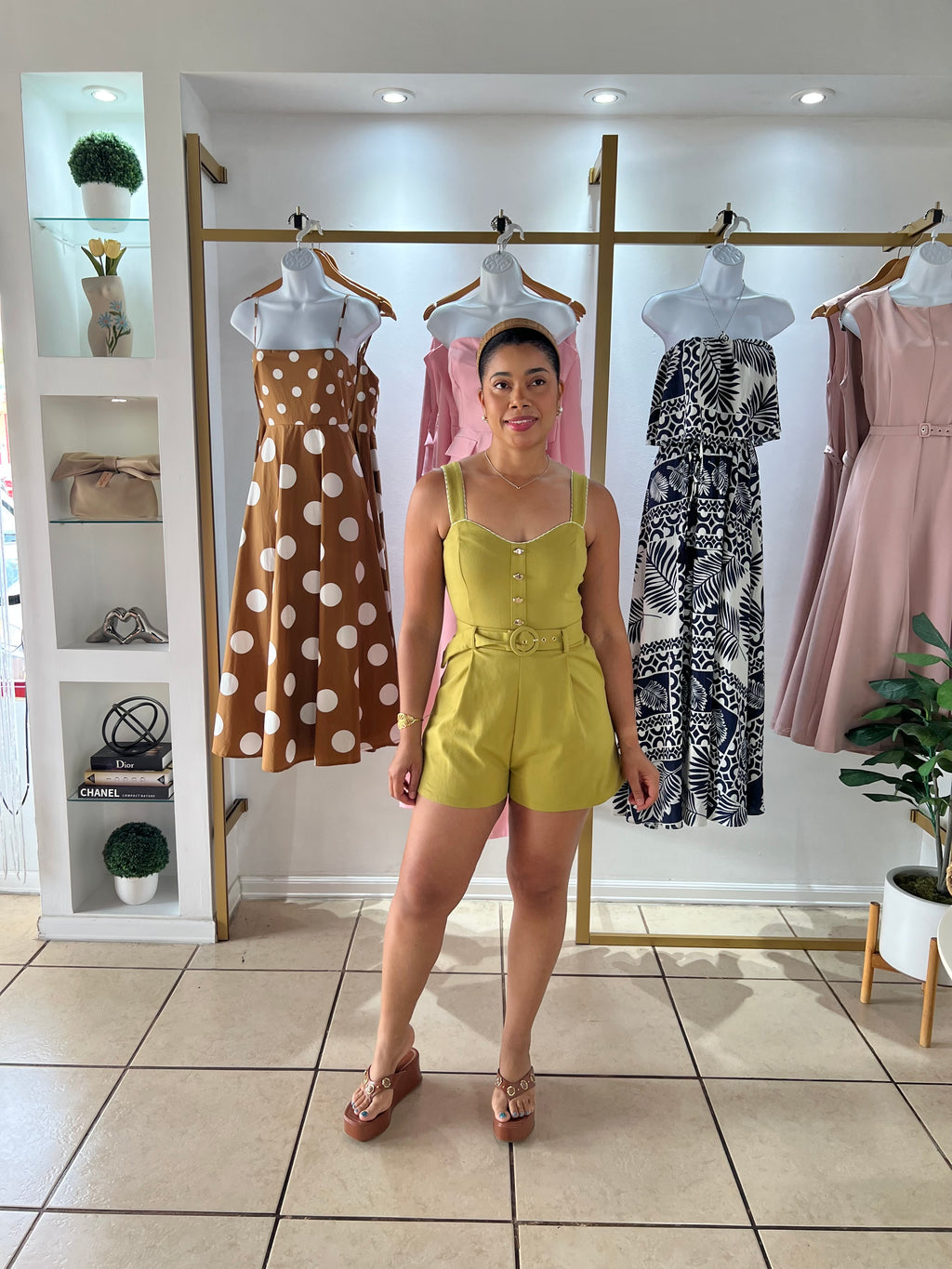 Apple Green Romper