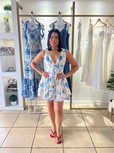 Load image into Gallery viewer, Blushed Blue Mini Dress
