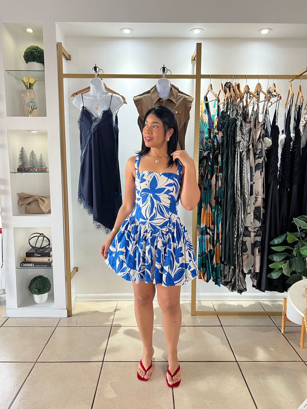 Capri Blue Mini Dress