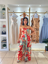 Load image into Gallery viewer, Dusty Rust Blue Jumpsuit

