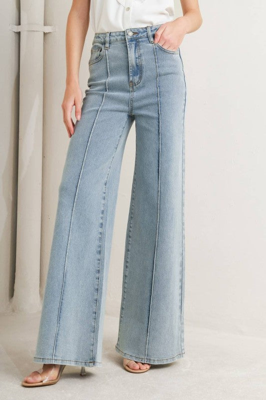 Light Denim Flare Pant