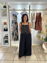 Load image into Gallery viewer, Black Tweed Jumpsuit
