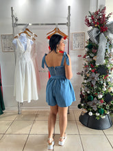 Load image into Gallery viewer, Valentina Chambray Romper
