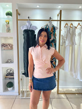 Load image into Gallery viewer, Zoe Pink Buckle Detail Top
