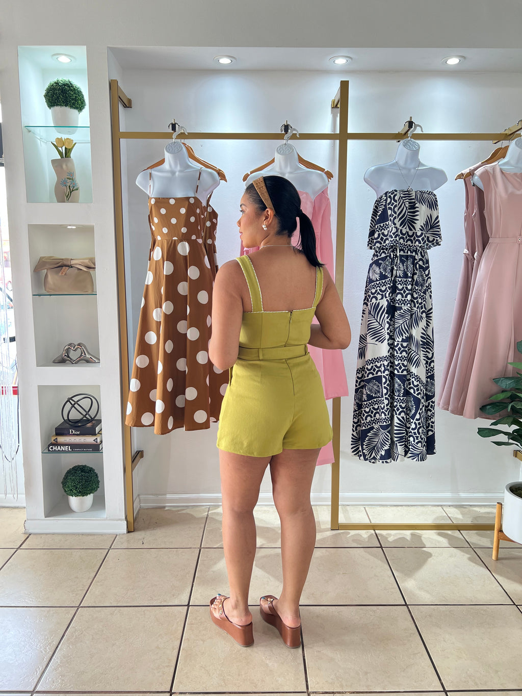 Apple Green Romper