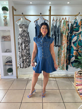 Load image into Gallery viewer, Selene Indigo Denim Mini Dress
