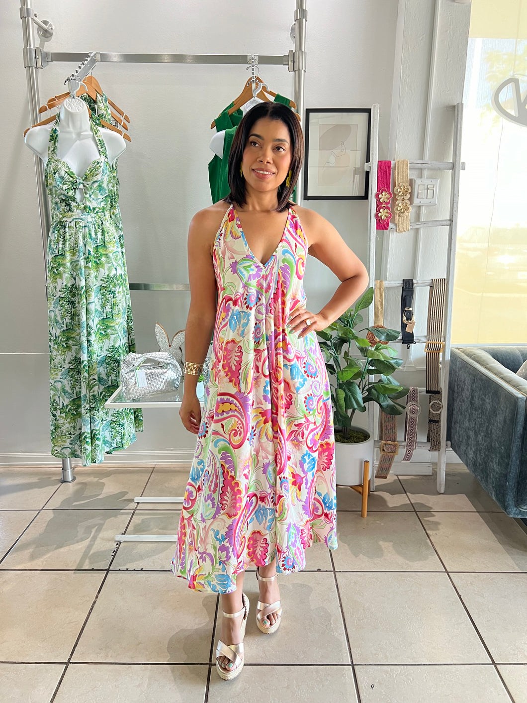 Ibis floral midi/maxi dress