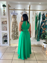 Load image into Gallery viewer, Green Side Cut Out Maxi Dress

