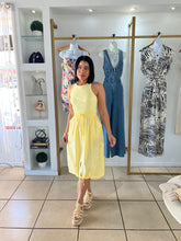 Load image into Gallery viewer, Pastel Yellow Cargo Dress
