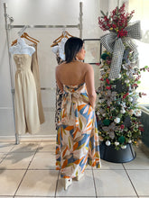 Load image into Gallery viewer, Persimmon blue strapless midi/maxi dress
