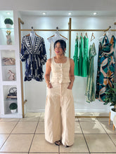 Load image into Gallery viewer, Sahara Light Beige Wide Leg Pant
