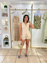 Load image into Gallery viewer, Taupe Vest Romper
