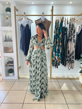 Load image into Gallery viewer, Pattern Mix Green Maxi Dress
