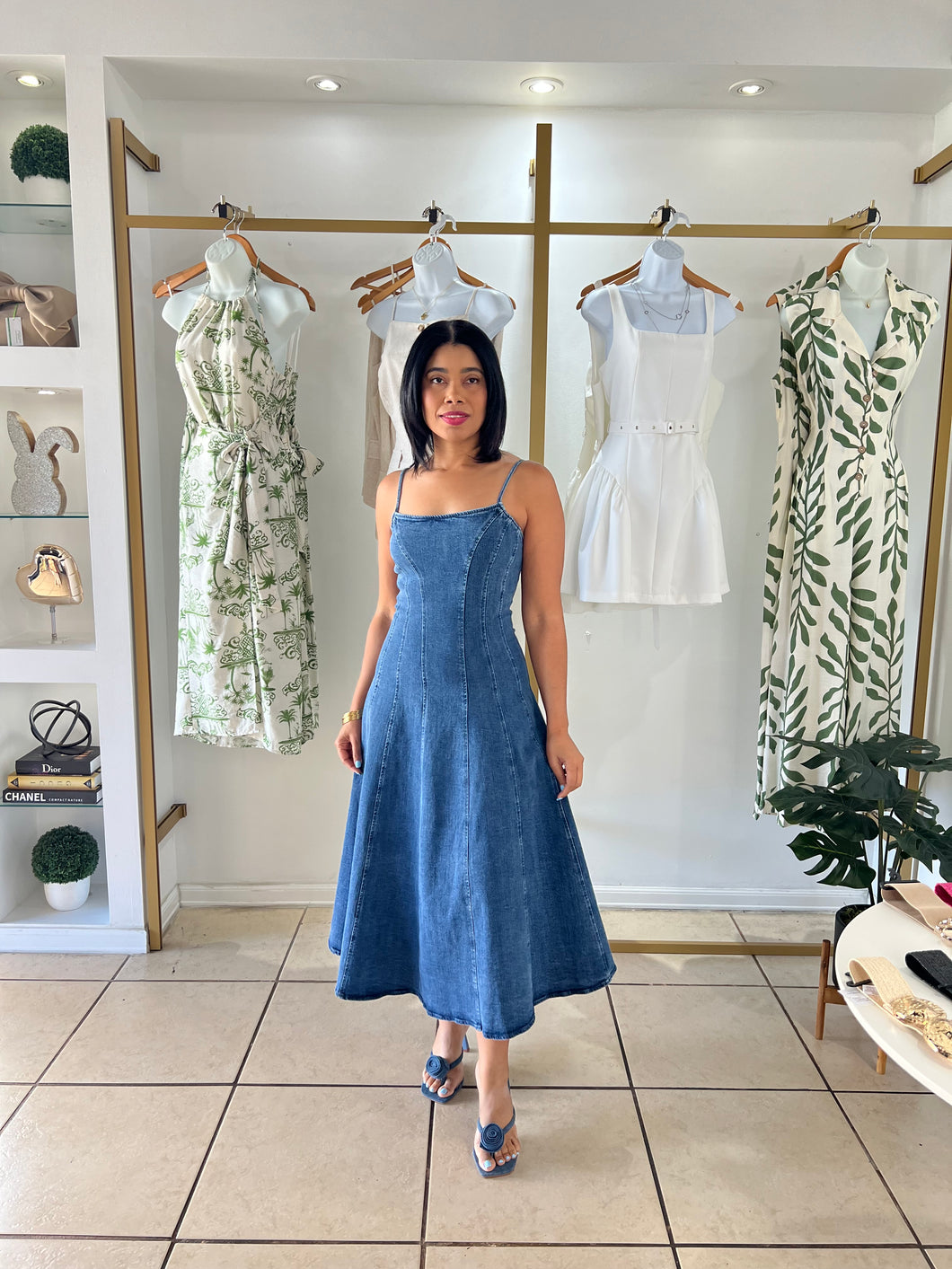 Denim On My Mind Midi Dress