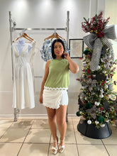 Load image into Gallery viewer, White ric rac skort
