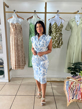 Load image into Gallery viewer, My Blue Garden Midi Dress
