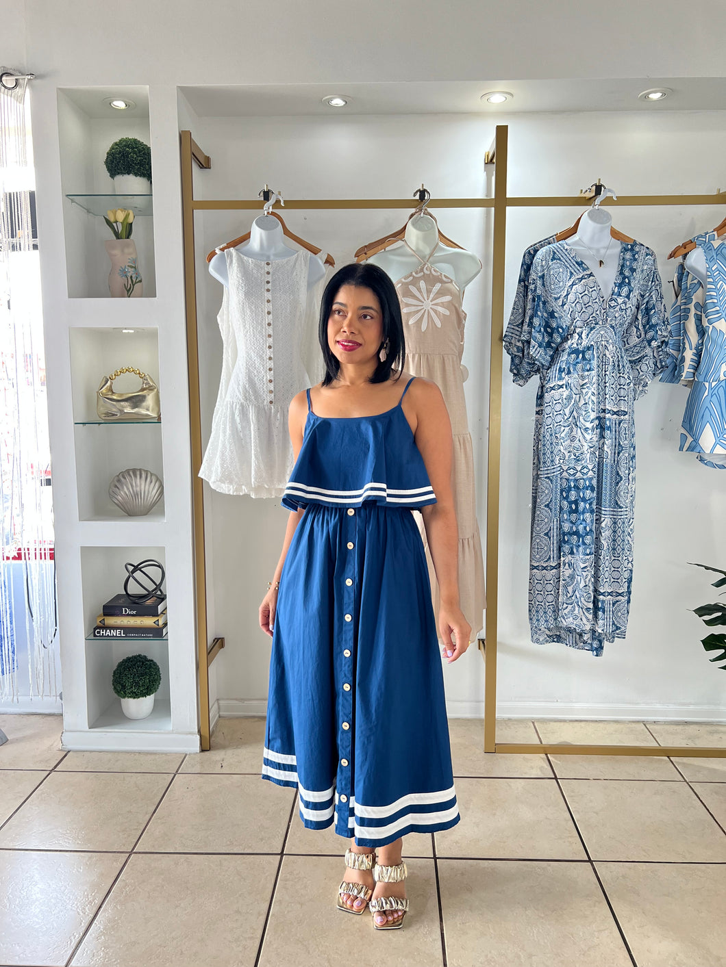 Make it Right Navy Dress