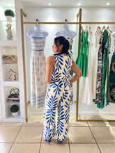 Load image into Gallery viewer, Ale Ivory Royal Blue Pant Set
