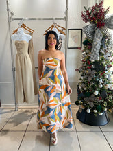 Load image into Gallery viewer, Persimmon blue strapless midi/maxi dress
