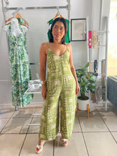 Load image into Gallery viewer, Tropical greens jumpsuit
