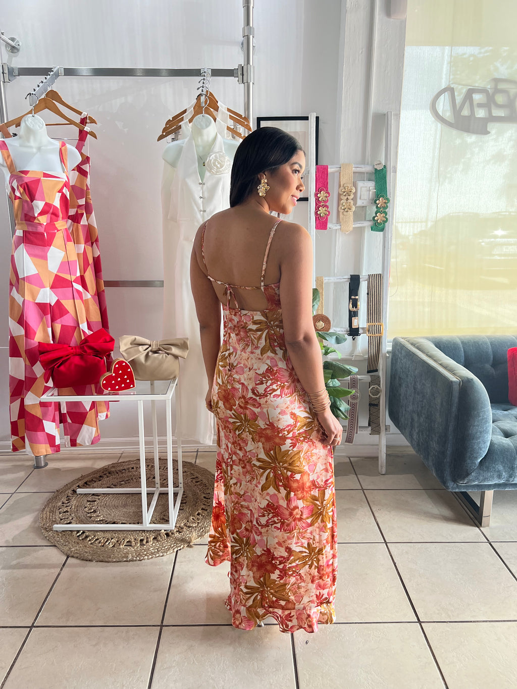 Blooming Dahlia Maxi Dress